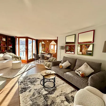 Апартаменти Luxury 4beds Ski-in&out Large! Брей-Червінія